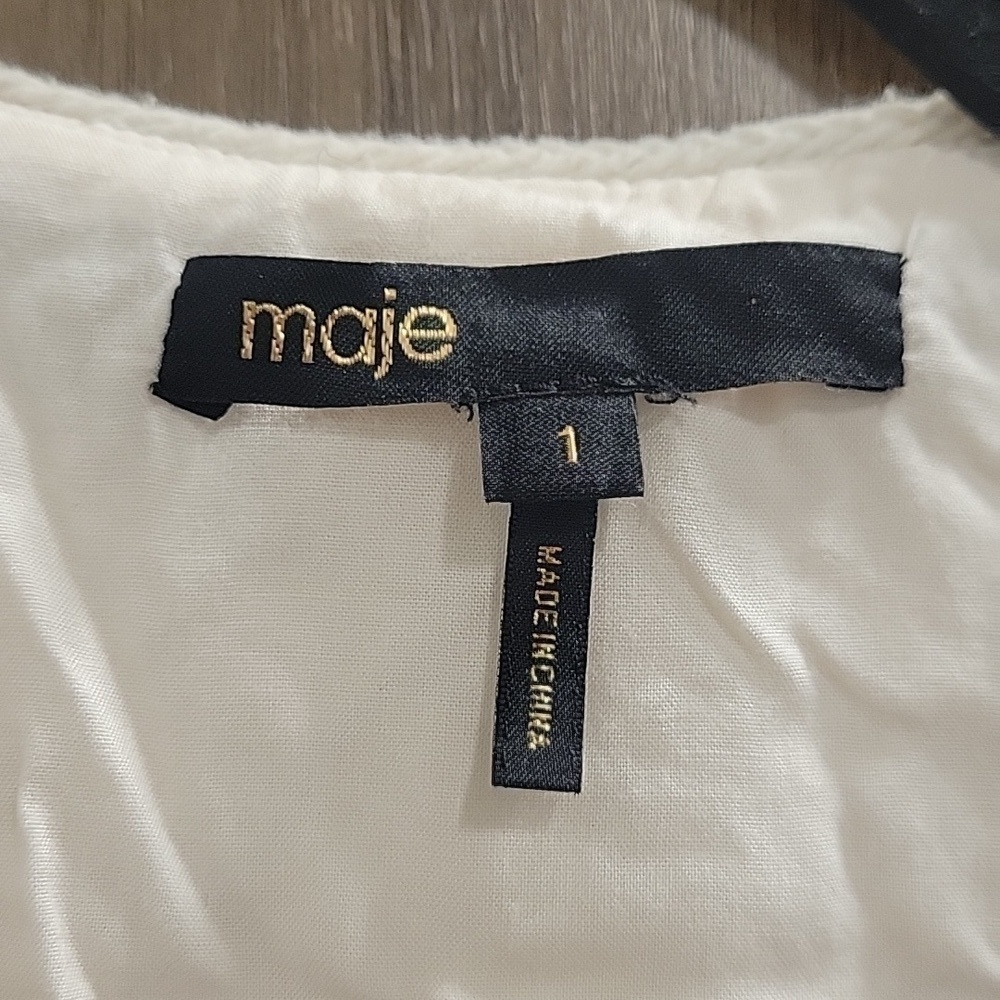 Maje-Lichet Sequined Tie-Waist Top-Size Small - Picture 8 of 17